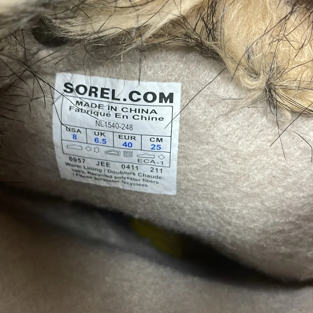 Sorel Joan of Artic waterproof tall suede winter boots, faux fur lined